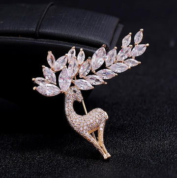 XSB168 - Elegant Deer Saree Brooch
